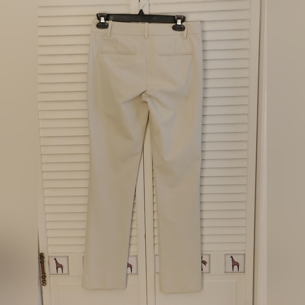 Theory Cream Straight Leg Pants - Picture 2 of 4